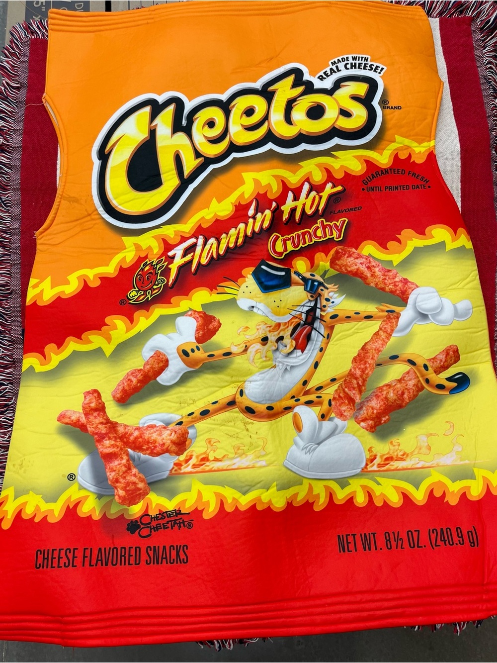 Cheetos Flamin' Hot Adult Graphic Halloween Costume Unisex